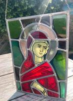 Glas-in-lood Maria icoon, Antiek en Kunst, Ophalen