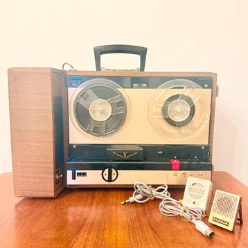 VINTAGE SPOELBANDRECORDER MAGNETOFOON GRÜBER DE LUXE 1962 beschikbaar voor biedingen