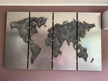 Mooi zilver 3d schilderij beschikbaar voor biedingen