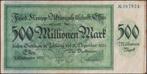 Duitsland Essen 500 millionen mark 1923 gebruikt (nr 153), Verzenden, Duitsland, Los biljet