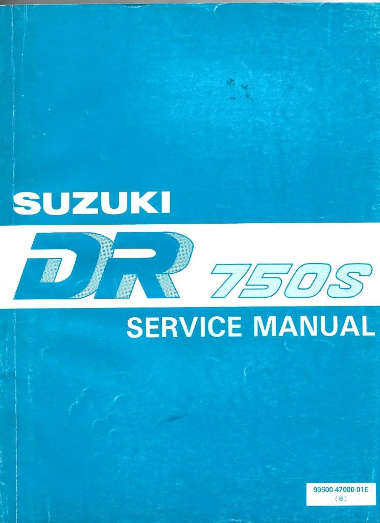 Suzuki DR750 S Service Manual (4777z) motor, Motoren, Ophalen of Verzenden, Suzuki