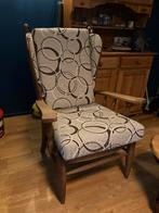 2 Antieke eikenhouten stoelen met voetenbankje, Ophalen