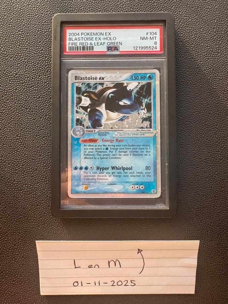 Psa 8 blastoise ex van ex fire red leaf green nieuw cert, Hobby en Vrije tijd, Verzamelkaartspellen | Pokémon, Zo goed als nieuw