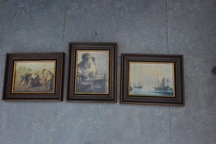 2 lijsten met reproductie., Huis en Inrichting, Woonaccessoires | Lijsten, Zo goed als nieuw, Minder dan 50 cm, Minder dan 50 cm