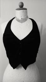 zwarte gilet halter top mt. xs   Nieuw, Kleding | Dames, Tops, Verzenden, Nieuw, Zonder mouw, Maat 34 (XS) of kleiner