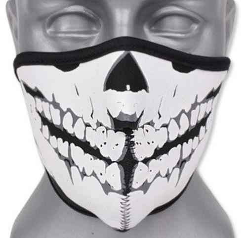 Biker mask Skull half mask motormasker airsoft, Motoren, Kleding | Motorkleding, Overige typen, Dames, Heren, Nieuw met kaartje