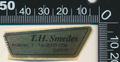 Sticker: Smedes - Garyp, Verzamelen, Stickers, Zo goed als nieuw, Bedrijf of Vereniging, Ophalen of Verzenden