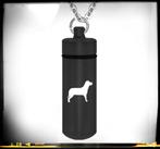 Nieuwe ketting urn assieraad as sieraad asketting hond, Ophalen of Verzenden, Zo goed als nieuw, Verstelbaar