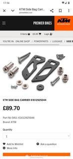 Gezocht zijkoffers montage set KTM Superduke 1290 R 2019, Motoren, Ophalen of Verzenden