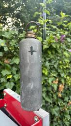 Vintage Nederlandse metalen messing voetwarmerfles met, Ophalen of Verzenden
