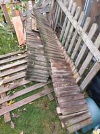 Tuinhek (gereserveerd) Borderhekje +/-12 meter beschikbaar, Ophalen, Gebruikt, Hout, Tuinhek