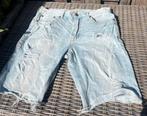 Korte stoere korte broeken maat 33 en 34., Kleding | Dames, Broeken en Pantalons, Kort, Blauw, Ophalen of Verzenden, Zo goed als nieuw