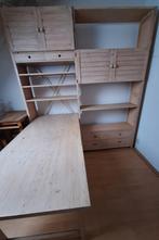 Vintage Lundia kast met bureau / tafel, Ophalen, Gebruikt, Tweepersoons, Scandinavisch