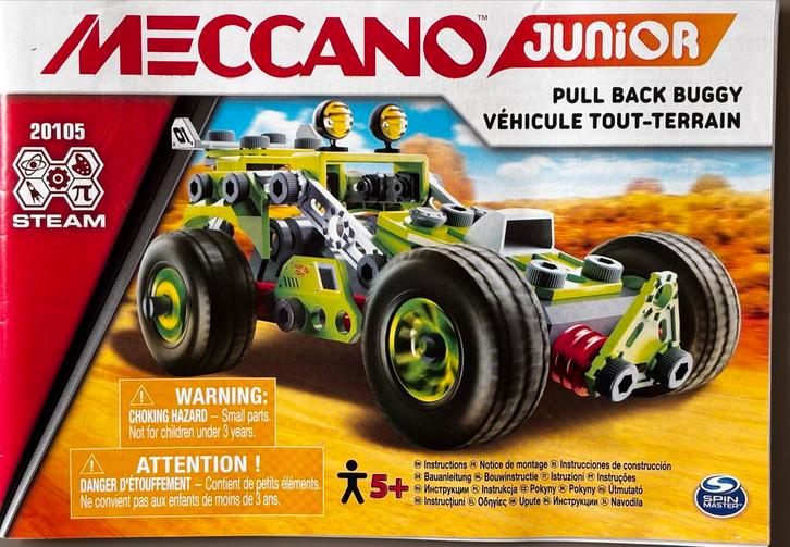 Meccano Junior Buggy - Zo goed als nieuw!, Kinderen en Baby's, Speelgoed | Bouwstenen, Zo goed als nieuw, Overige merken, Ophalen of Verzenden