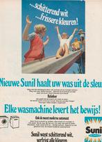 retro reclame 1969 Sunil wasmiddel kinderen op de glijbaan, Verzamelen, Verzenden, Overige typen