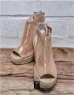 Kenneth Cole - Suedeleren sandalen sleehak maat 40 - Nieuw, Kenneth Cole, Nieuw, X, Roze