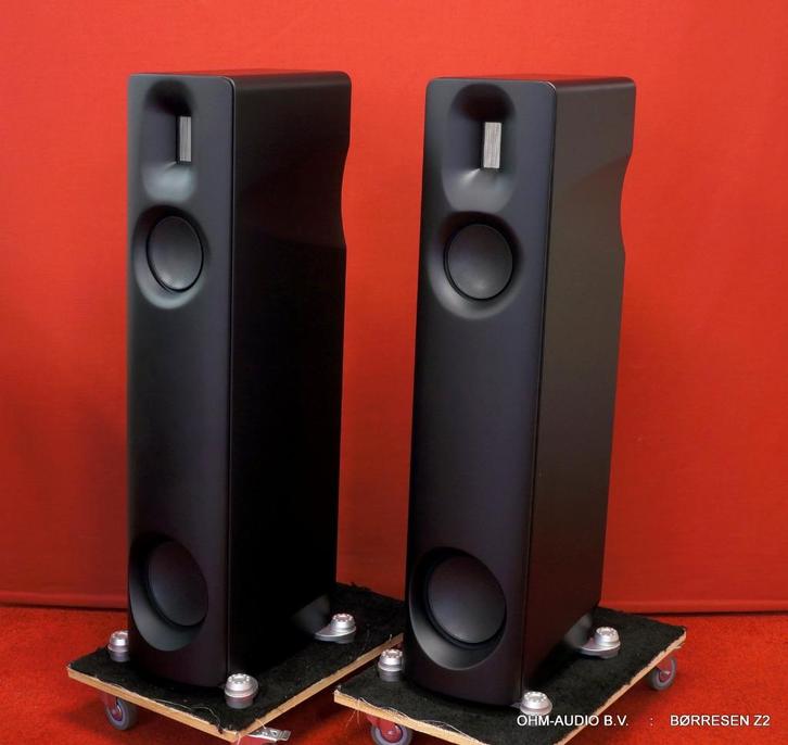 Borresen Z2, Mat Zwart, Laatste Demo Set, Audio, Tv en Foto, Luidsprekers, Nieuw, Front, Rear of Stereo speakers, 120 watt of meer
