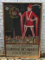 zeldzame affiche Antwerpen Juwelenstoet 1923, Ophalen