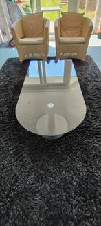 Salontafel glas, Huis en Inrichting, Tafels | Salontafels, Ophalen, Gebruikt, Design, Glas