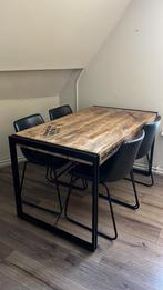 Eettafel + stoelen van Dok 2, wegens verhuizing, Ophalen, Rechthoekig, 50 tot 100 cm