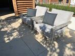2 teakhouten lounge fauteuils, Gebruikt, Teakhout, Stoel, Ophalen