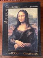 Clementoni puzzel 1000 stukjes Mona Lisa Leonardo, Ophalen of Verzenden, Zo goed als nieuw