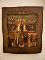 Antiek Russisch Ikoon, Antiek en Kunst, Ophalen of Verzenden