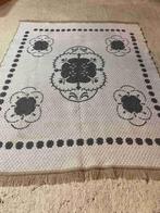 Vintage tafelkleed jaren 60 ecru grijs 157/130, Binnen, DJT, Ophalen of Verzenden, Zo goed als nieuw