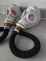 Rubber gasmasker met slang, Verzenden, Zo goed als nieuw