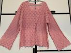 NIEUW Trui ajour lichtgewicht lichtroze maat 52, Kleding | Dames, Truien en Vesten, Maat 46/48 (XL) of groter, Nieuw, Ophalen of Verzenden