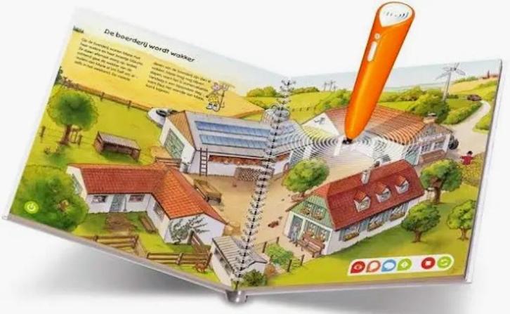 Tip toi pen incl. kabel  (Evt Tip toi boek Op de boerderij), Kinderen en Baby's, Speelgoed | Educatief en Creatief, Gebruikt, Ontdekken