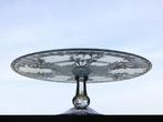 Taartschaal Persglas Art Deco Vintage, Antiek en Kunst, Antiek | Glas en Kristal, Ophalen of Verzenden