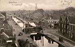 Drachten In Vogelvlucht met Stoomtram op brug st 1907