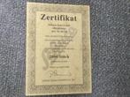 Schuco certificaat Auto Union, Antiek en Kunst, Ophalen of Verzenden