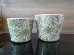 paartje potten, Tuin en Terras, Bloempotten, Rond, Nieuw, Ophalen of Verzenden, Aardewerk