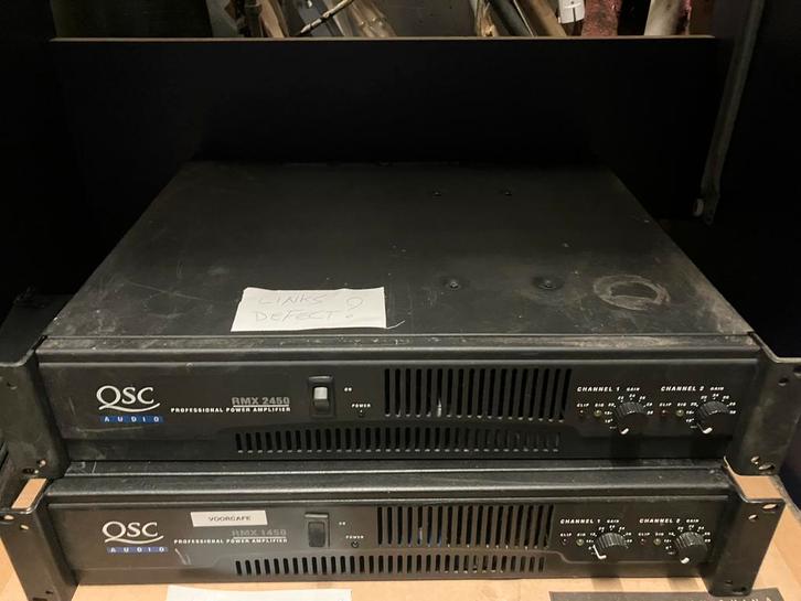 QSC RMX 2450, Muziek en Instrumenten, Versterkers | Keyboard, Monitor en PA, Gebruikt, P.A., 1000 watt of meer, Ophalen