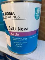Sigma S2U Nova Satin Antraciet Ral 7016, 12 x 1 liter, Doe-het-zelf en Verbouw, Verf, Beits en Lak, Minder dan 5 liter, Ophalen of Verzenden