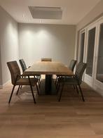 Eethoek boomstamblad (en evt 5 stoelen), Ophalen, Gebruikt, 200 cm of meer, 50 tot 100 cm