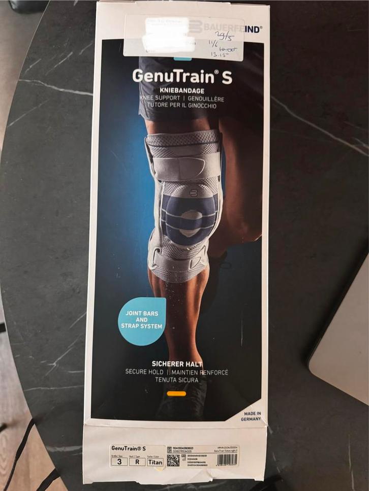 Genutrain s kniebrace - Bauerfeind - nieuw! 3-R, Diversen, Braces, Nieuw, Ophalen of Verzenden