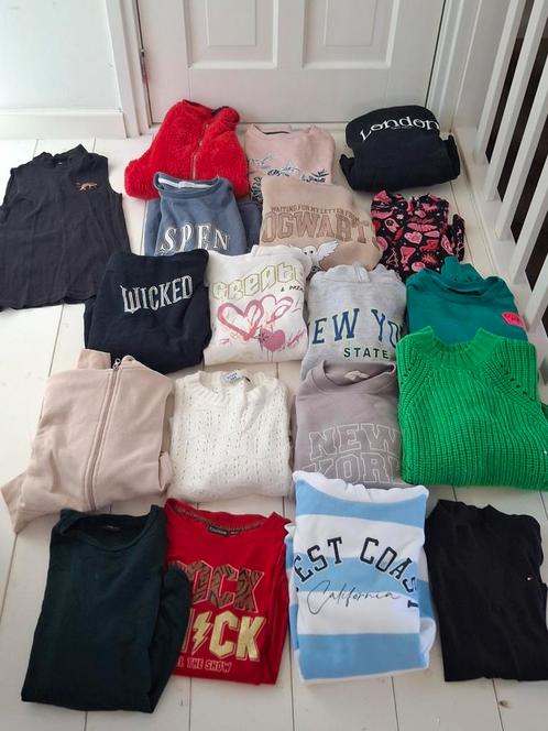 Meisjes kledingpakket maat 158/164 - 18 truien + hemdje, Kinderen en Baby's, Kinderkleding | Kinder-kledingpakketten, Gebruikt