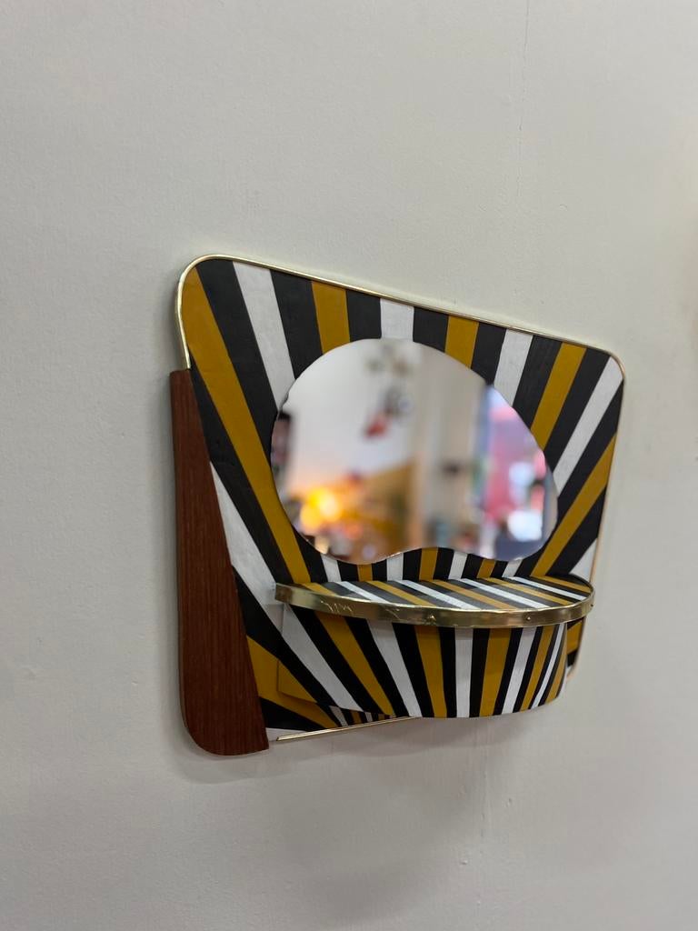 Van HARTOG DESIGN kaptafel spiegel drieluik midcentury, Minder dan 50 cm, Ophalen of Verzenden, Zo goed als nieuw, Nvt