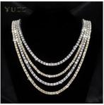 Klassieke 4MM Tennisketting Iced Out Armband Ketting Mannen, Sieraden, Tassen en Uiterlijk, Kettingen, Ophalen of Verzenden, Nieuw