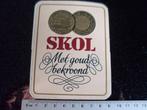 sticker skol logo met goud bekroond bier pils, Verzamelen, Verzenden, Zo goed als nieuw, Merk