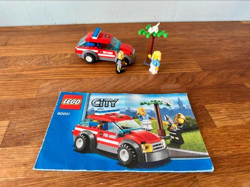 Lego City 60001 - Brandweercommandant, Kinderen en Baby's, Speelgoed | Duplo en Lego, Gebruikt, Lego, Complete set, Ophalen of Verzenden