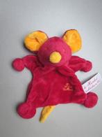 Tiamo Collection de Kandeel rood/oranje pluche muis rammeltj, Kinderen en Baby's, Speelgoed | Knuffels en Pluche, Ophalen of Verzenden