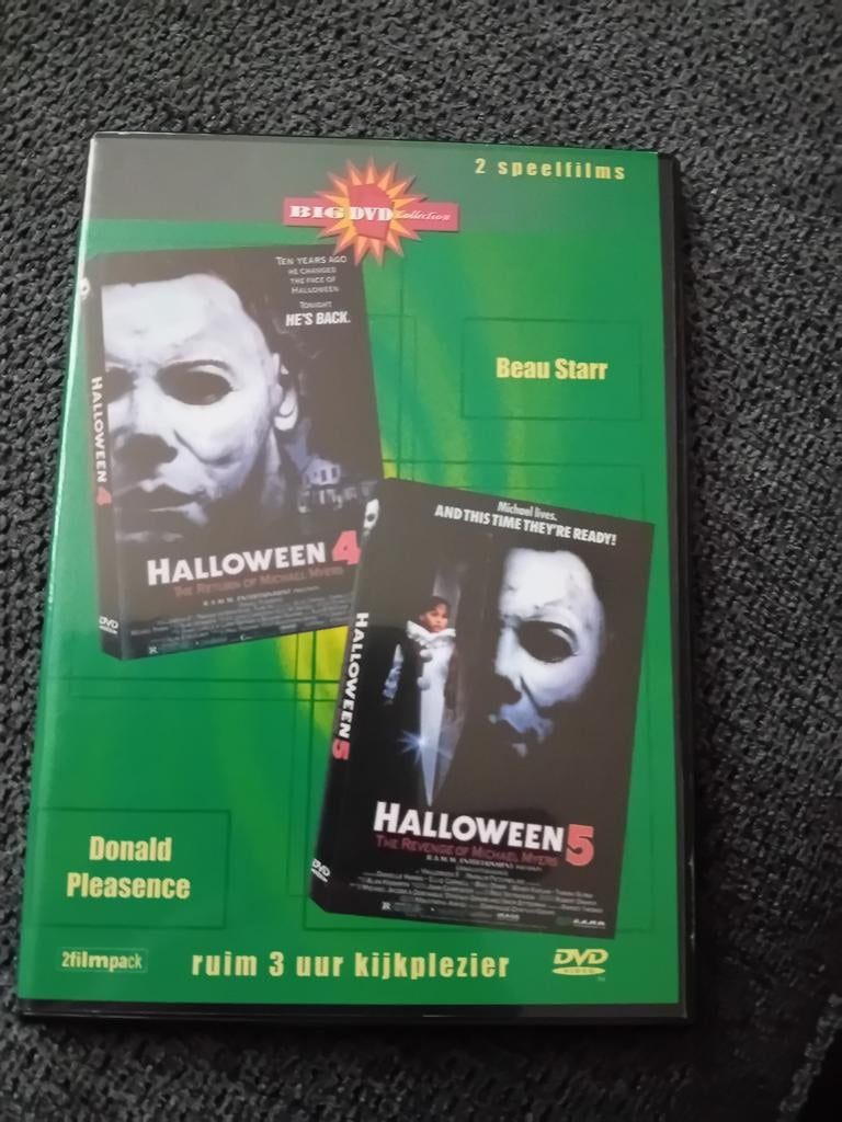 Halloween 4 & 5 - 2 Filmpack DVD, Cd's en Dvd's, Dvd's | Horror, Ophalen, Vanaf 16 jaar, Slasher, Boxset