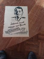 Advertentie van Mascotte vloei havenbedrijf 1955, Verzamelen, Rookartikelen, Aanstekers en Luciferdoosjes, Ophalen of Verzenden