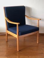 Scandinavische fauteuil, Huis en Inrichting, Fauteuils, Hout, Gebruikt, Minder dan 75 cm, Ophalen of Verzenden