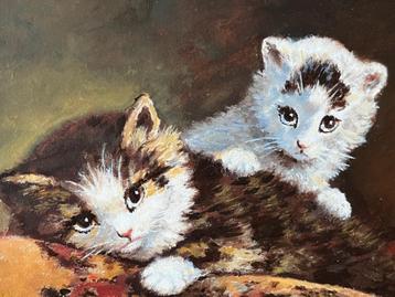 Bert Notenboom, voorstelling met twee kittens beschikbaar voor biedingen