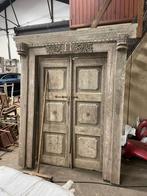 Oude antieke houten deur poort kozijn luik kruik landelijk, Doe-het-zelf en Verbouw, Deuren en Horren, Ophalen of Verzenden, Zo goed als nieuw